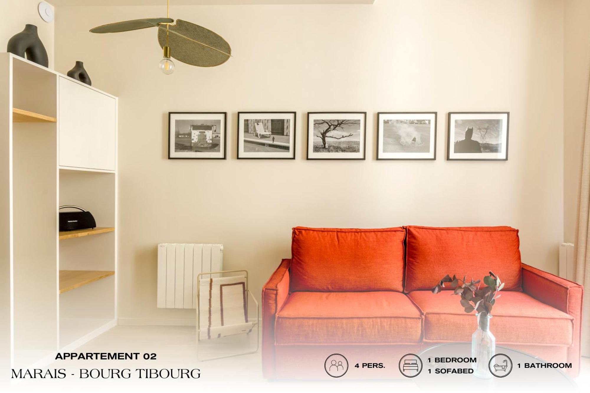 Beauquartier - Marais, Bourg Tibourg Appartement Parijs