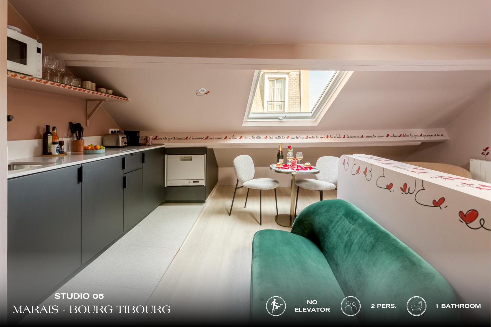 Beauquartier - Marais, Bourg Tibourg Appartement Parijs