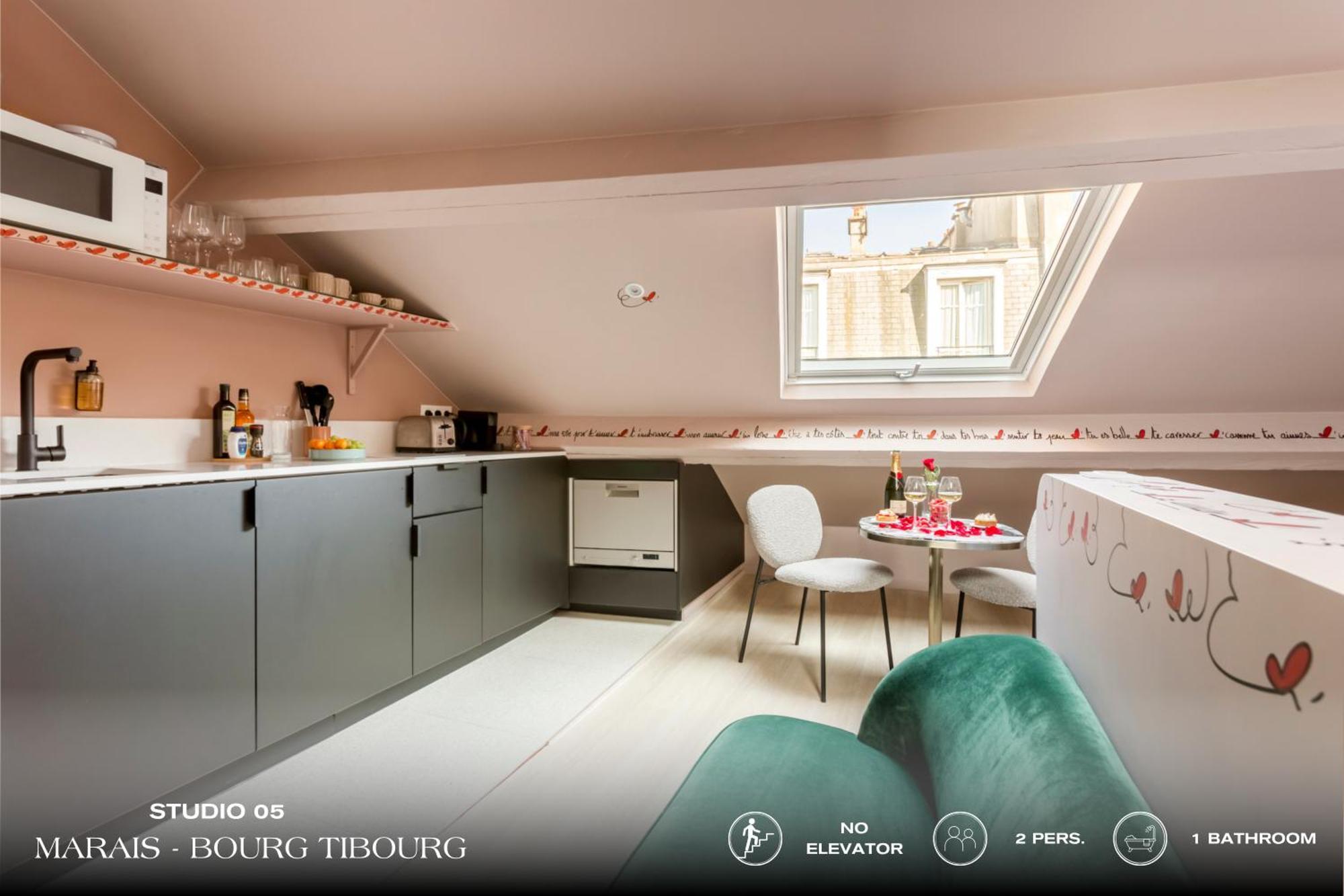Appartement Beauquartier - Marais, Bourg Tibourg *