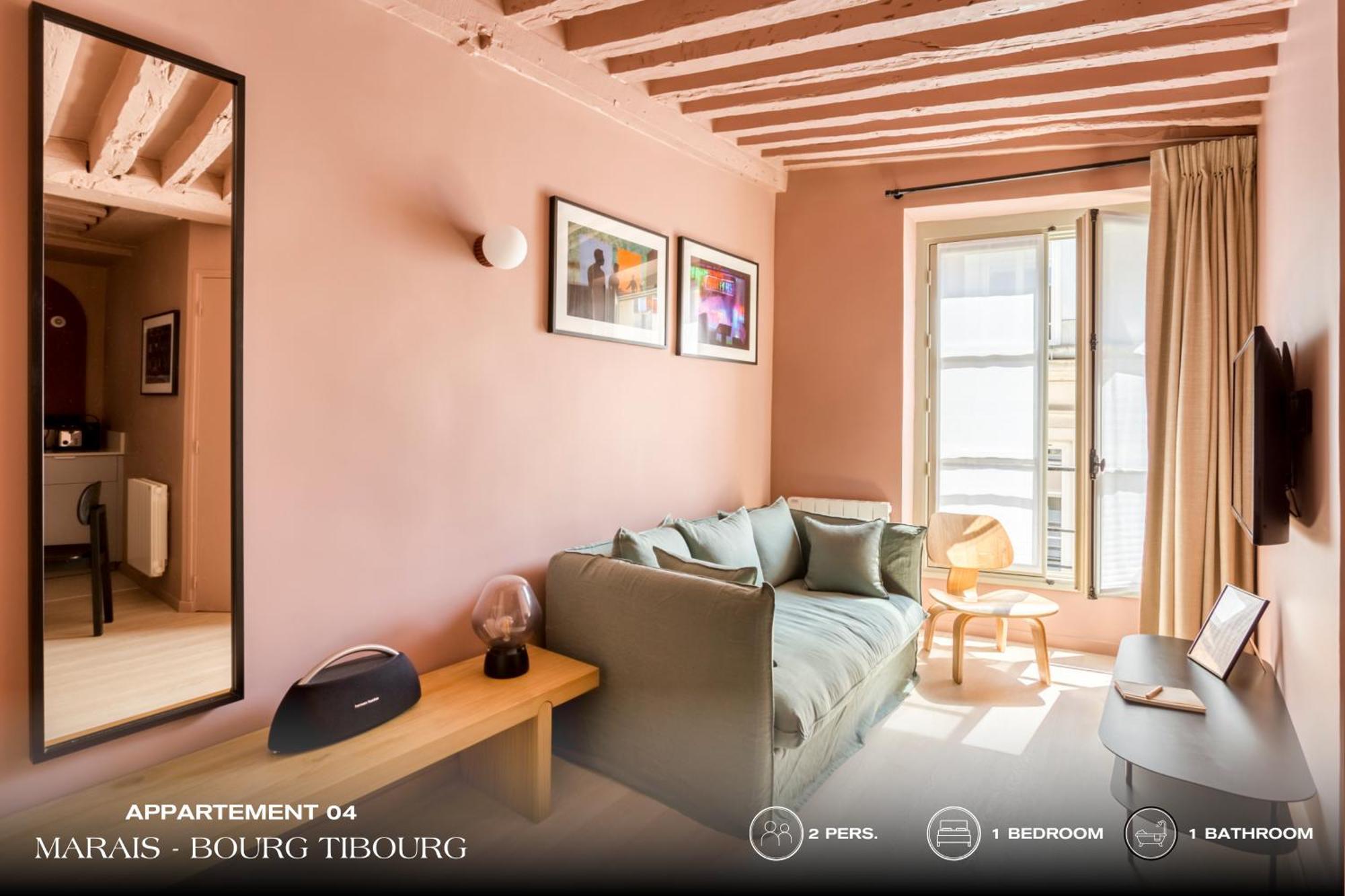 Beauquartier - Marais, Bourg Tibourg Appartement *